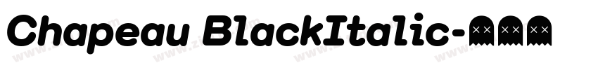 Chapeau BlackItalic字体转换